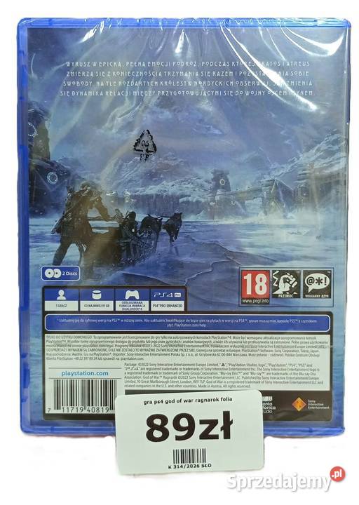 Gra 4 God Of War Ragnarok sprzedam