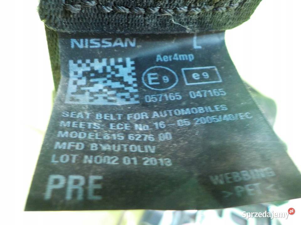 NISSAN NV200 13r VAN pas bezpieczenstwa lewy Suków