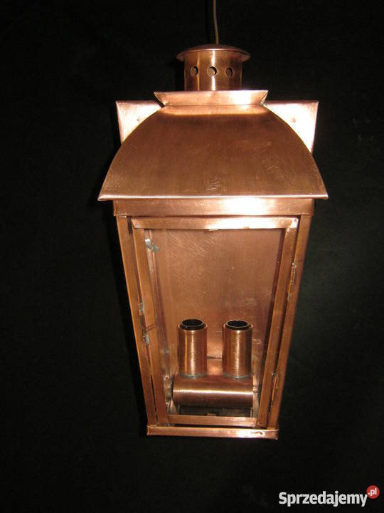 Lampa ogrodowa ścienna z miedzi miedziana kinkie