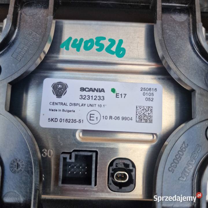 SCANIA NGS R MONITOR PANEL EKRAN DOTYKOWY LCD osobowe Motoryzacja lubuskie Bieleń