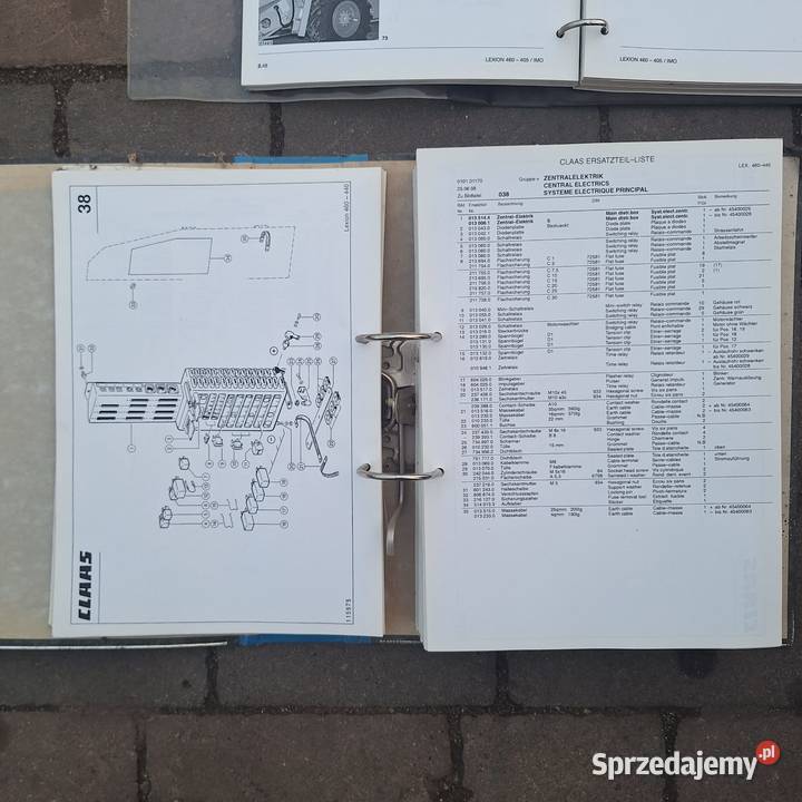 Katalog części sieczkarnia Claas Jaguar 682 Wiązów