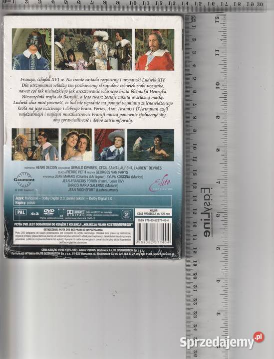 Człowiek w żelaznej masce Sylva Koscina DVD Pruszków sprzedam