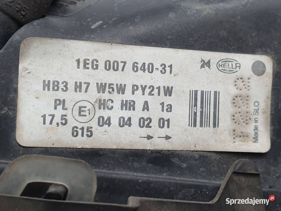 LAMPA LEWA PRZÓD OPEL ASTRA G 1EG00764031 osobowe Motoryzacja Lipno