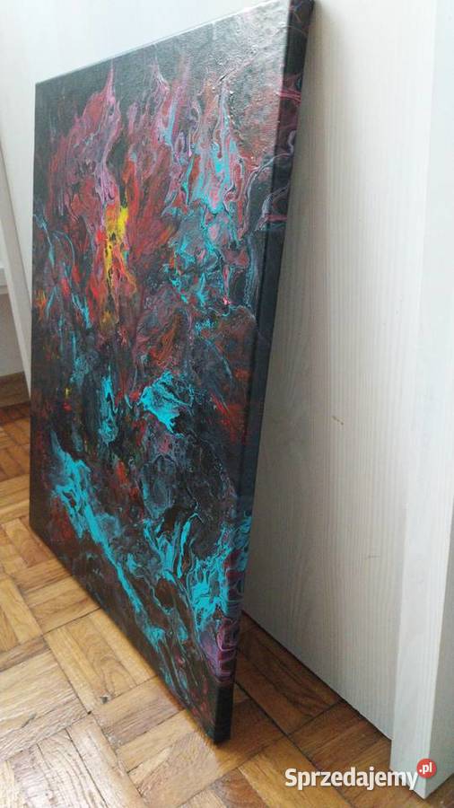 Abstrakcyjny obraz Back to własnoręcznie mazowieckie Ciechanów