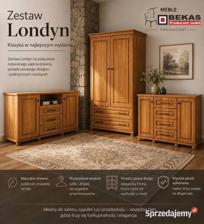 Dąb Biały BEKAS Producent Mebli Warszawa