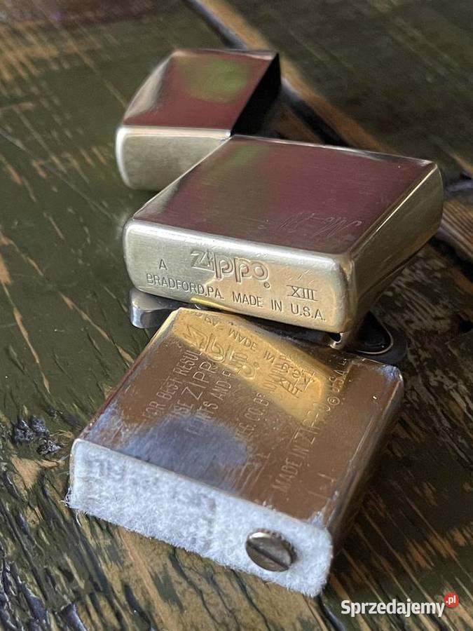 Kolekcjonerska zapalniczka Zippo złota małopolskie Kraków sprzedam
