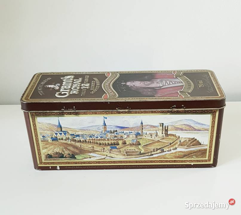 Stara puszka pudełko whisky Ruda Śląska