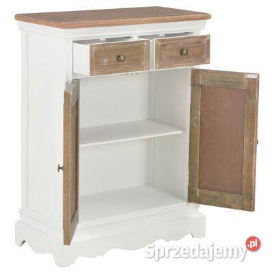 vidaXL Komoda biała 60x30x80 lite