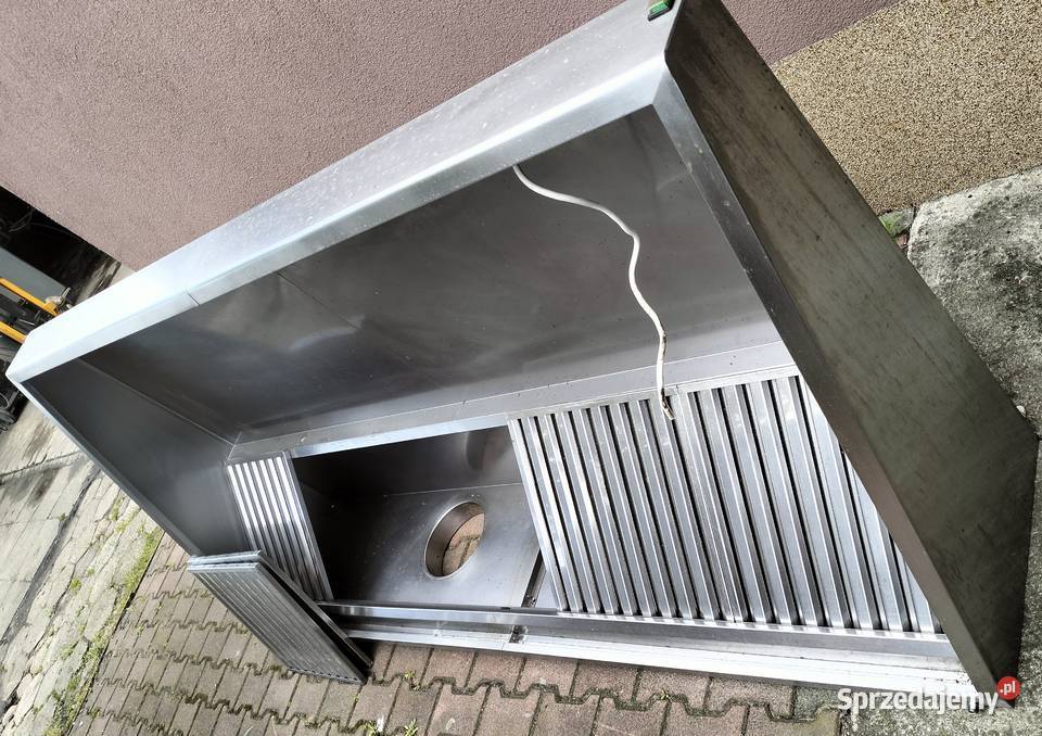 Okap gastronomiczny z łapaczami tłuszczu