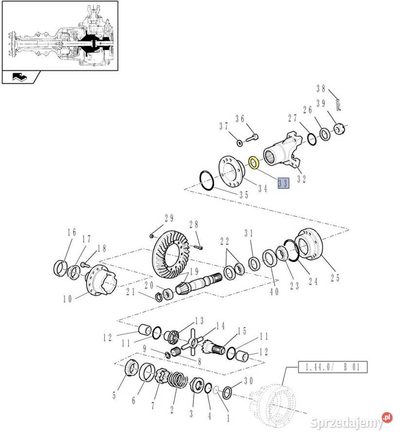 Uszczelniacz wałka ataku Holland 81834073 Białystok sprzedam