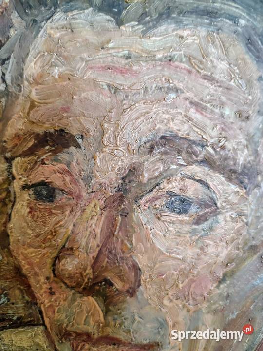 Portret mężczyzny stary obraz Polski Kartuzy