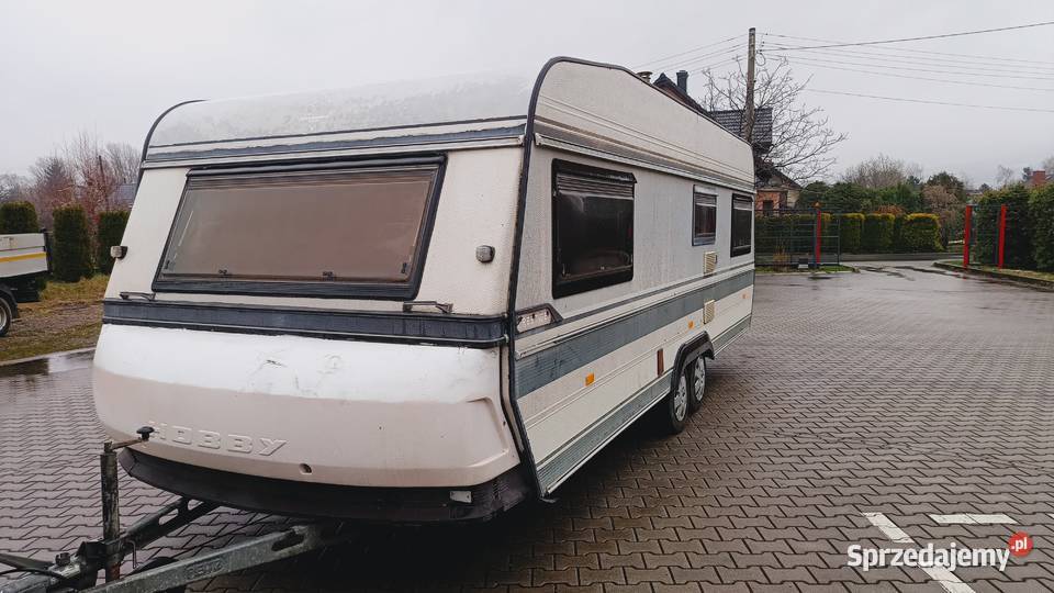 Przyczepa kempingowa HOBBY campingowa kemping śląskie Międzybrodzie Bialskie sprzedam
