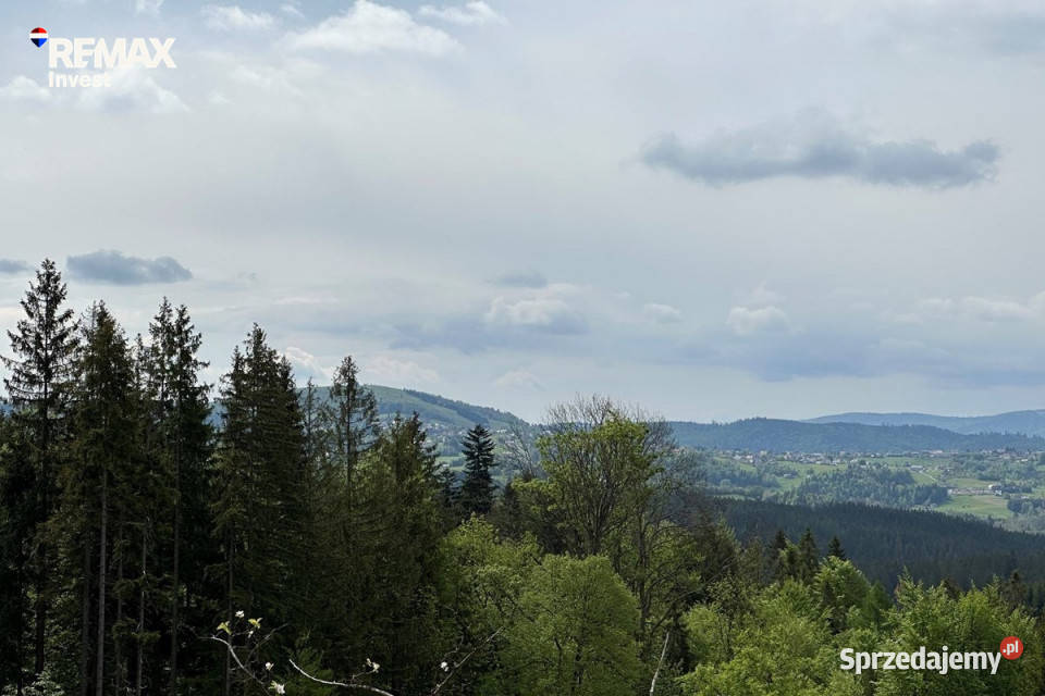 Istebna widokowa działka 6600 m z domem stawem sprzedam