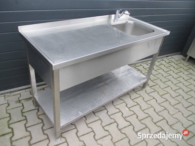 ZLEW GASTRONOMICZNY 1 KOMOROWY Z PÓŁKĄ 1406085