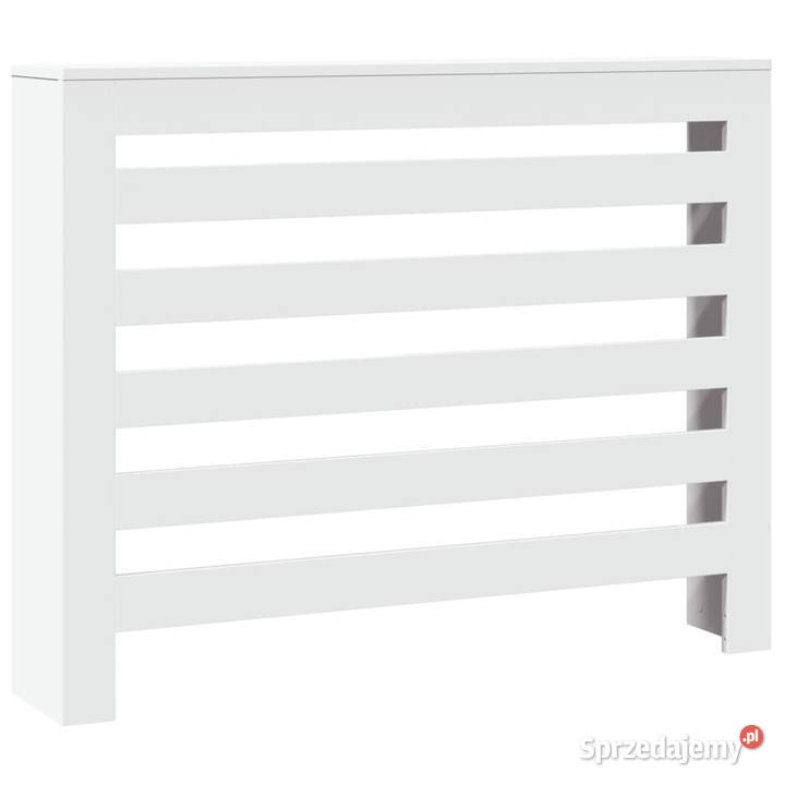 Osłona na grzejnik biała 104x20x82 materiał Warszawa