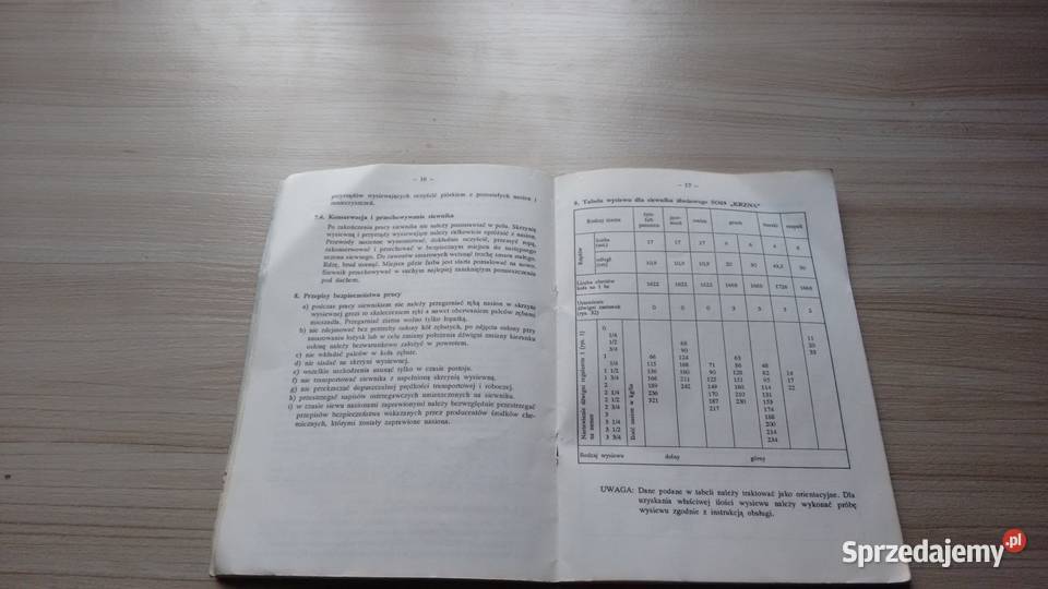 SIEWNIK CIĄGNIKOWY SO69 17 lejków oryginał Kraśnik