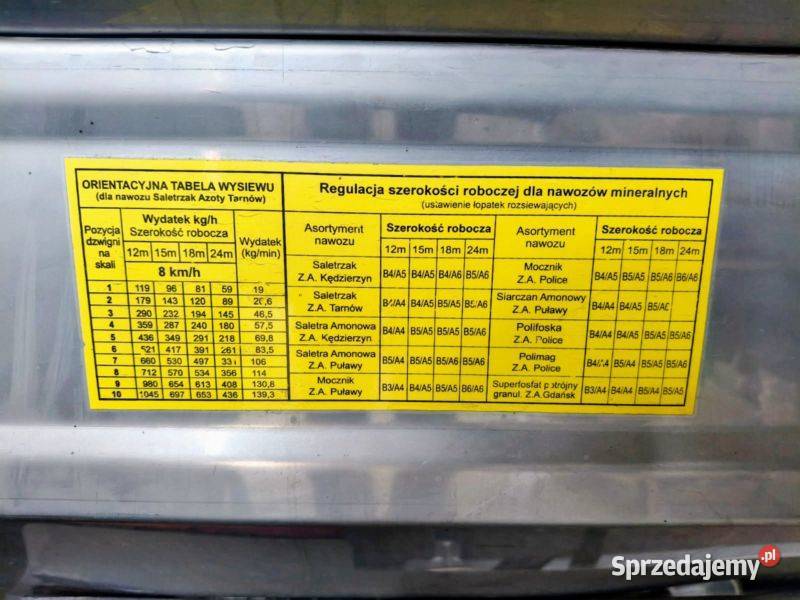 Rozsiewacz nawozu Akpil Siew XL 1200l Kozłów sprzedam