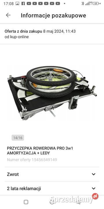 Przyczepka rowerowa 3w1 nowa Jędrzejów