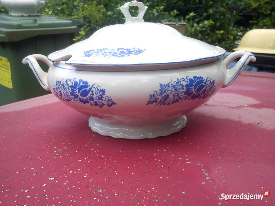Stara Waza stołowa ceramika porcelana Aleksandrów Łódzki