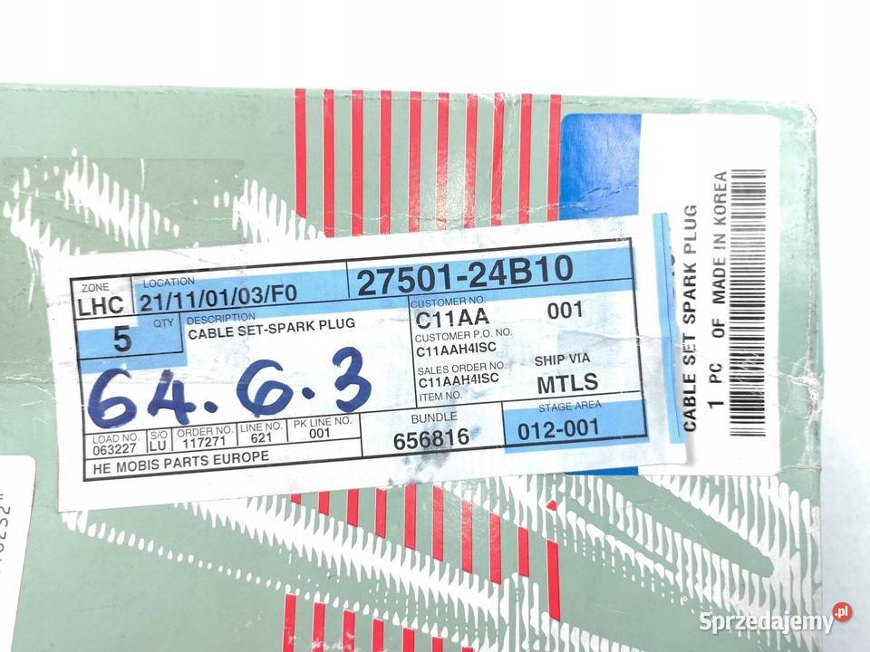 PRZEWODY ZAPŁONOWE HYUNDAI PONY 13 15 NOWE Z ASO