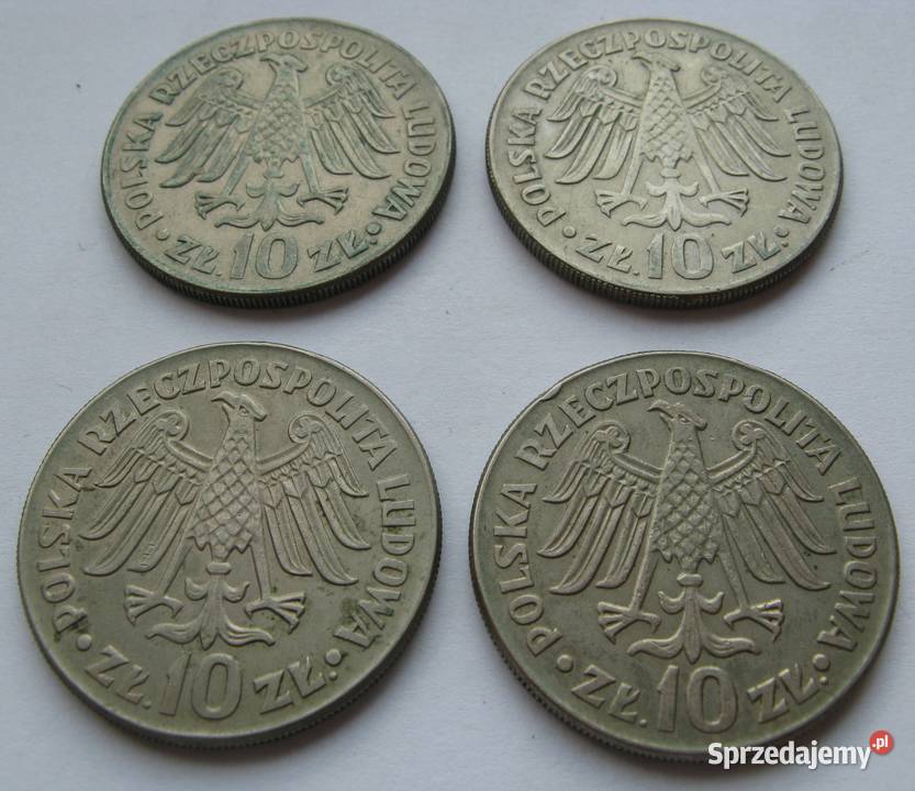 10 Kazimierz Wielki 1964 napis wypukły inne 10 Dąbrowa Górnicza