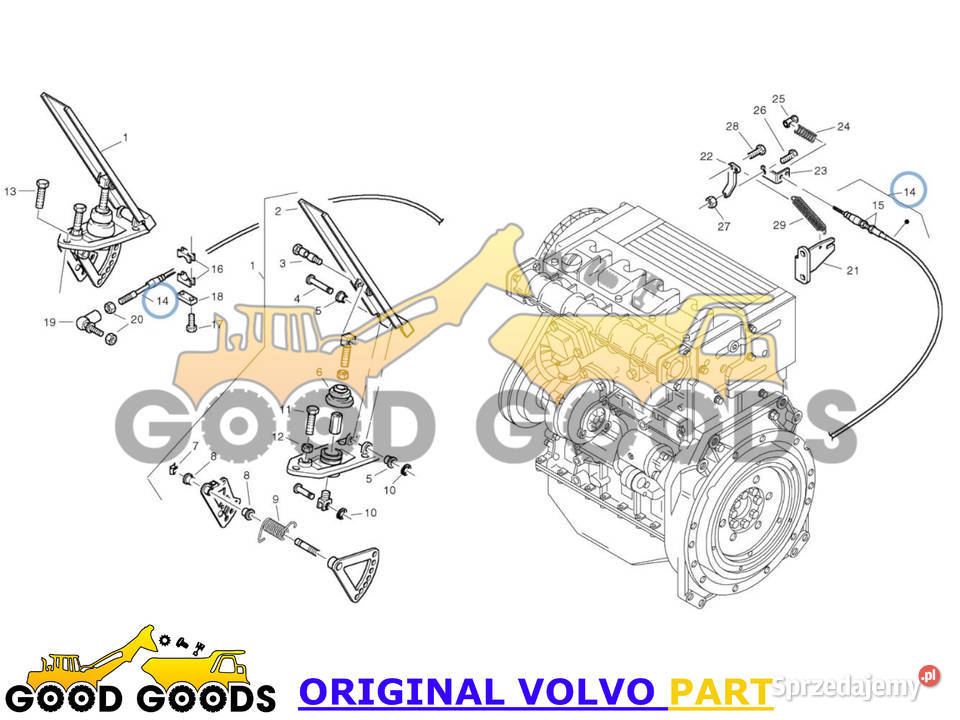 VOLVO LINKA GAZU 2807860