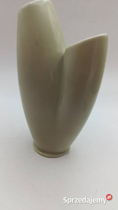 Modernistyczny wazon jasna oliwka Bavaria