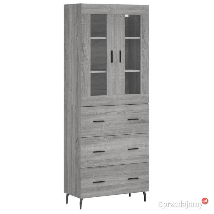 Witrynka szary dąb sonoma 695x34x180 materiał Kredensy i witryny Warszawa