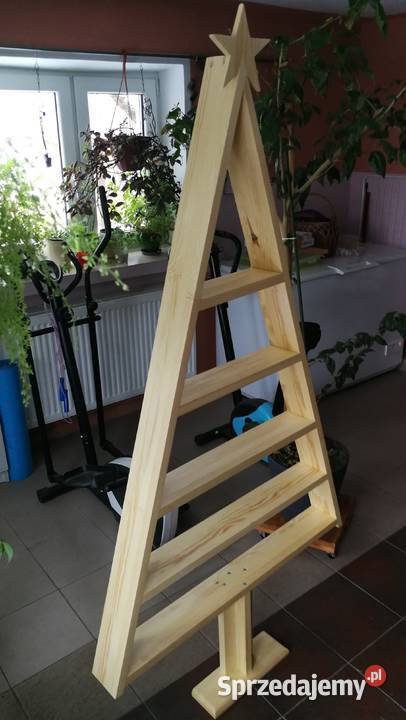 Świąteczna choinka drewniana choinka trókąt z świętokrzyskie Radków