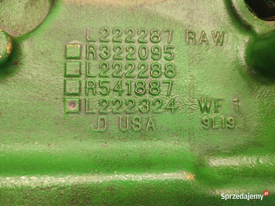 Skrzynia biegów JOHN DEERE 6175M R322095 Wilkowo