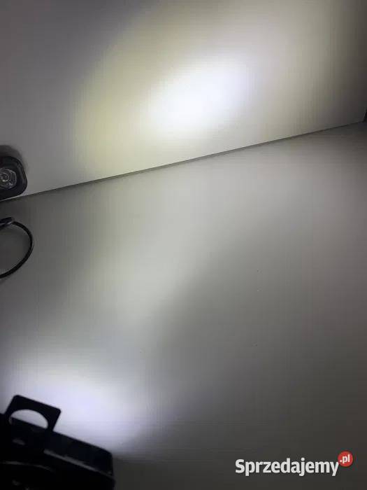 2 x Led lampy soczewkowe 12W barwa biała 85 x 35 Części samochodowe Pomiechówek