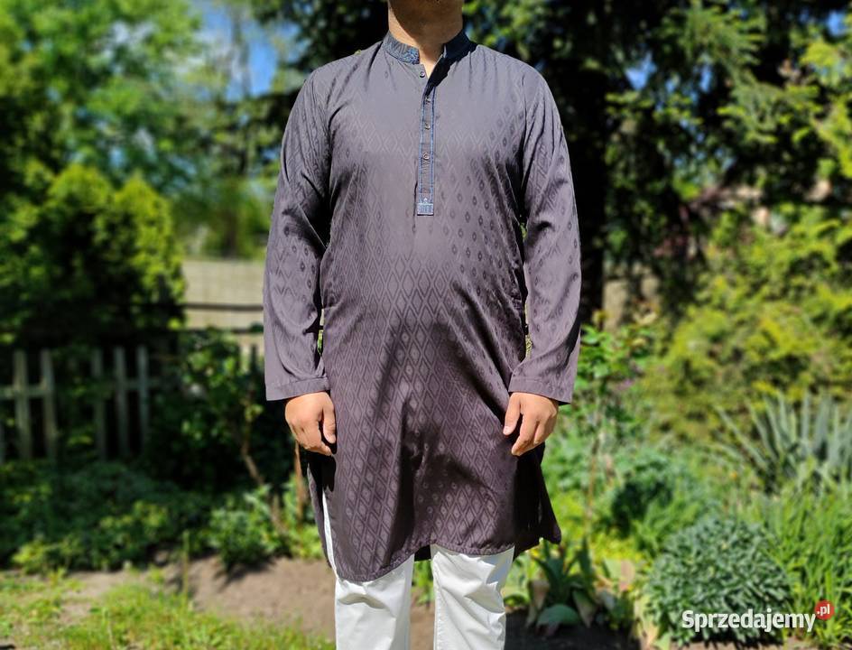 Męska tunika orientalna L czarna szara grafit Szczecin