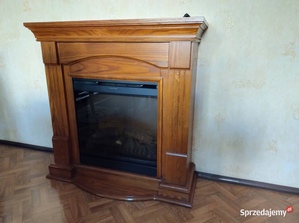 Kominek elektryczny z funkcją grzania 90cm