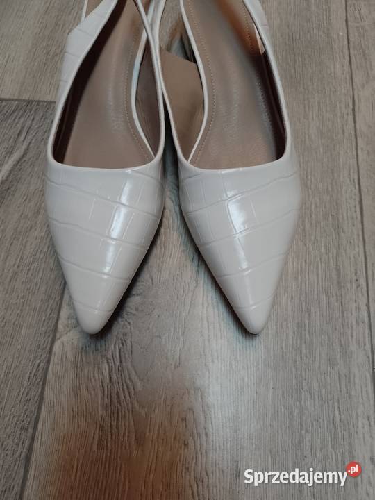 40 Ekskluzywne białe baleriny czółenka biały Kraków sprzedam