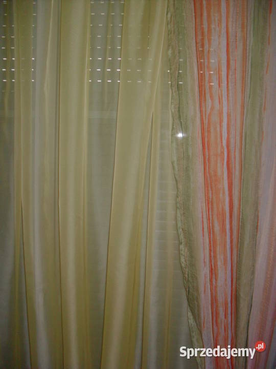 firana gotowa woal żółty 155 x 550 woal Wrocław