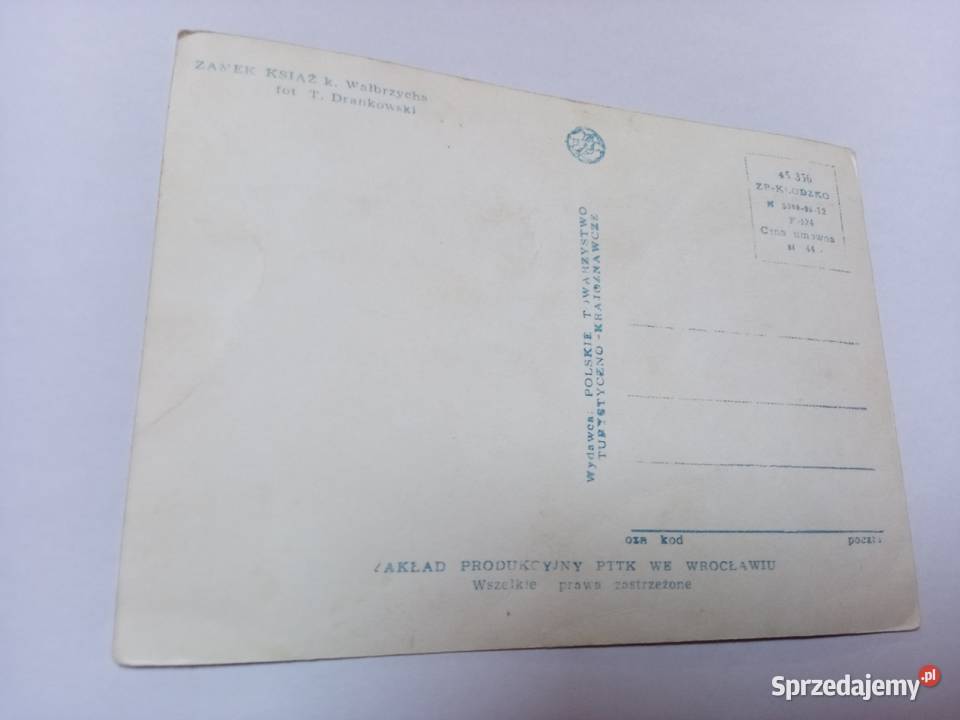 Stara widokówka ZAMEK KSIĄŻ