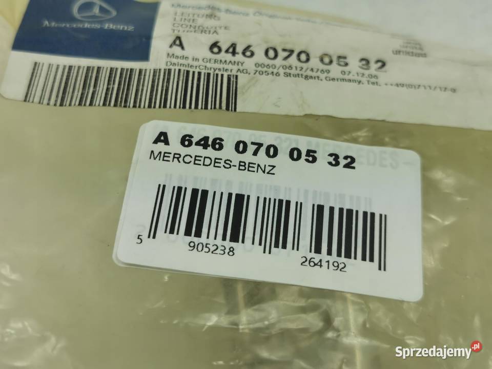 PRZEWÓD PALIWA MERCEDESBENZ CKLASA W203 2011