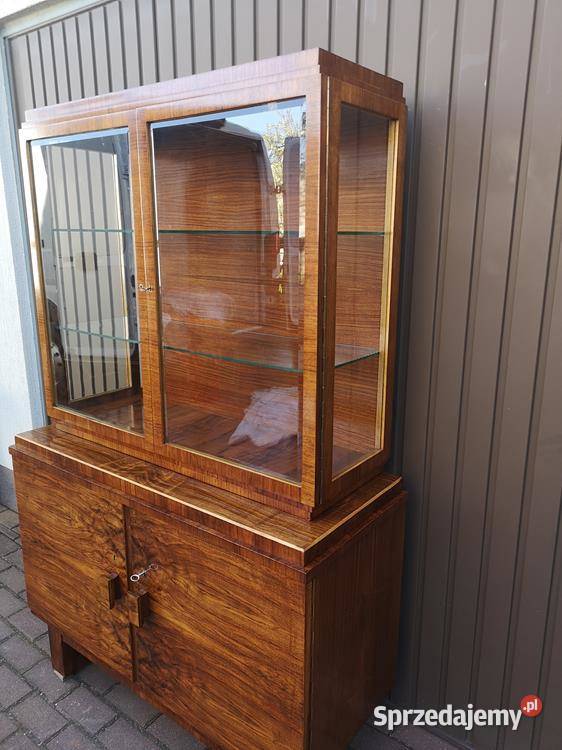 Witryna Serwantka ARTDECO Orzech Politura Stara Swarzędz sprzedam
