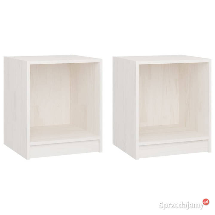 Szafki nocne 2 białe 355x335x415 drewno sosnowe mazowieckie