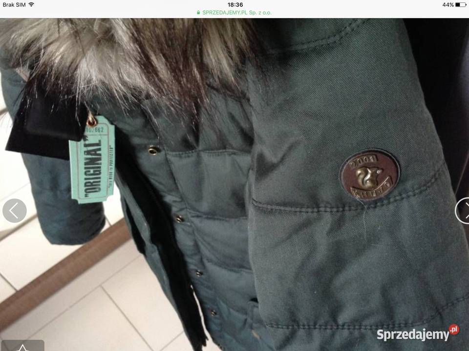 Parka Zimowa z Kapturem Kurtka Damska KHUJO r M Kurtki i płaszcze Nowa Sól sprzedam