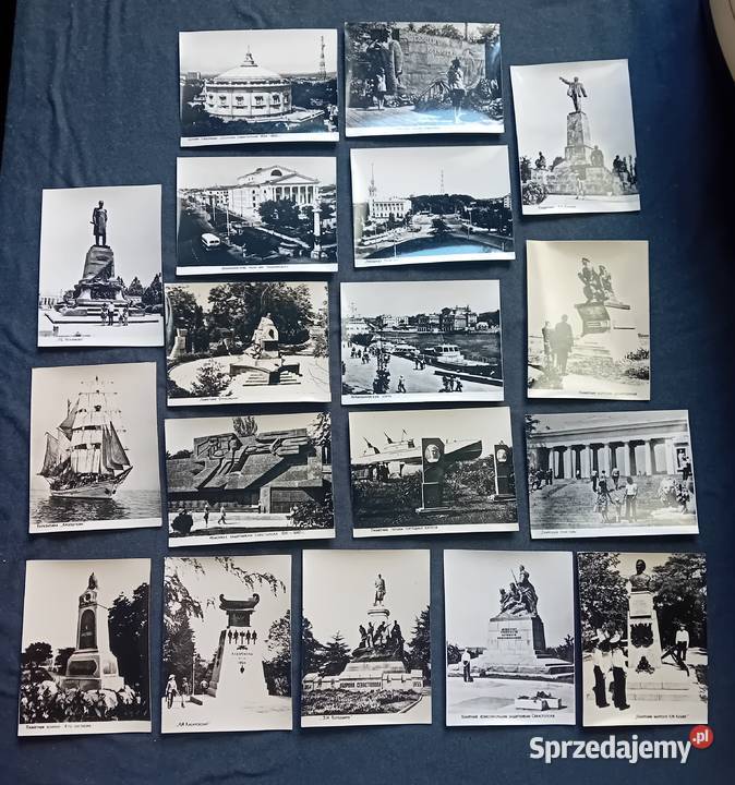 Zestaw 18 czarnobiałch fotografii Krym Koźminek