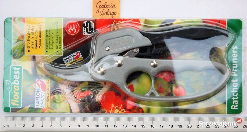 Florabest nożyce ogrodowe z grzechotką Ilaflon sprzedam