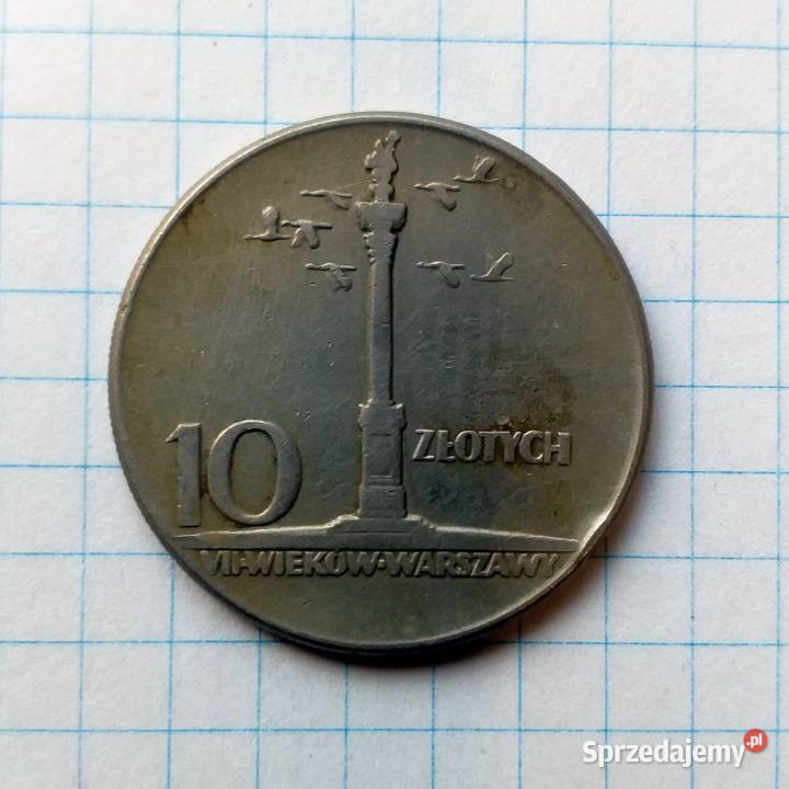 10 ZŁOTYCH 1965 POLSKA KOLUMNA ZYGMUNTA Piszczac