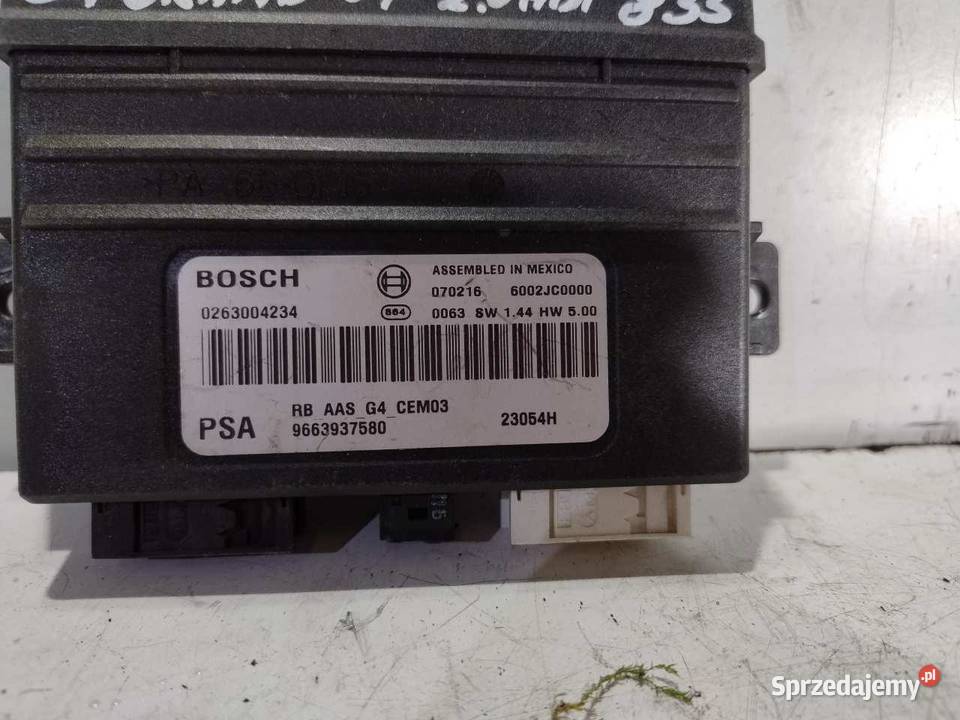 MODUŁ STEROWNIK PARKOWANIA CITROEN 9663937580 wielkopolskie