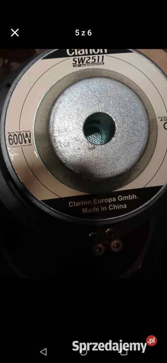 Skrzynia basowa magnat Clarion Pioneer radio Kalisz