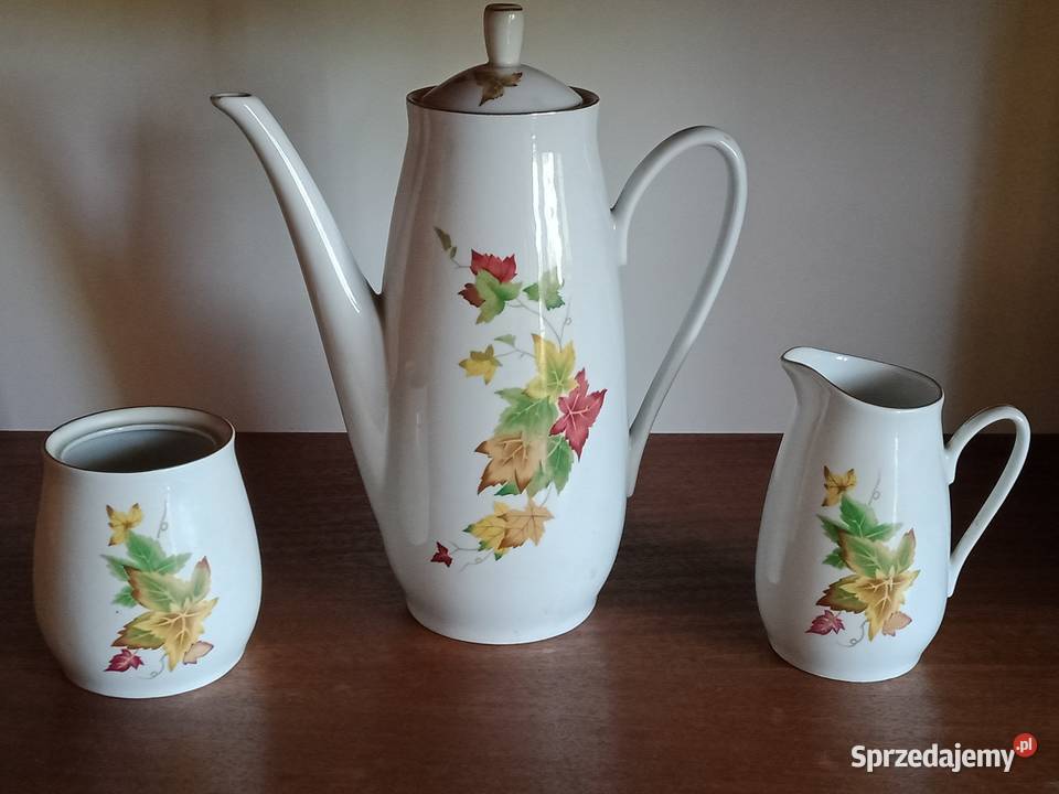 Komplet porcelanowy Prl Łódź