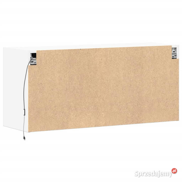 Ścienna szafka TV z LED biała 100x31x45 WM852292 RTV Warszawa sprzedam