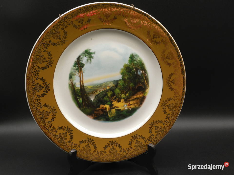 Zabytkowy talerz ścienny z kolekcji Country wielkopolskie Raszków