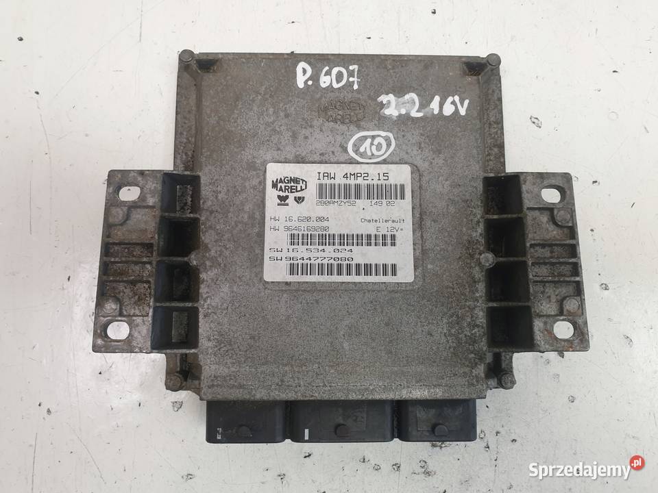 Peugeot 607 22 16V STEROWNIK SILNIKA 9646169280 osobowe Janów