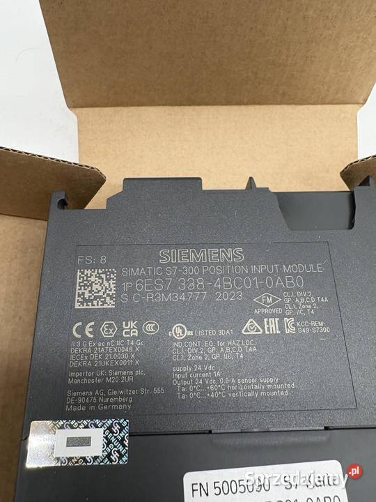 Siemens 6ES7 3384BC010AB0 Position Input Module Pozostałe Warszawa sprzedam